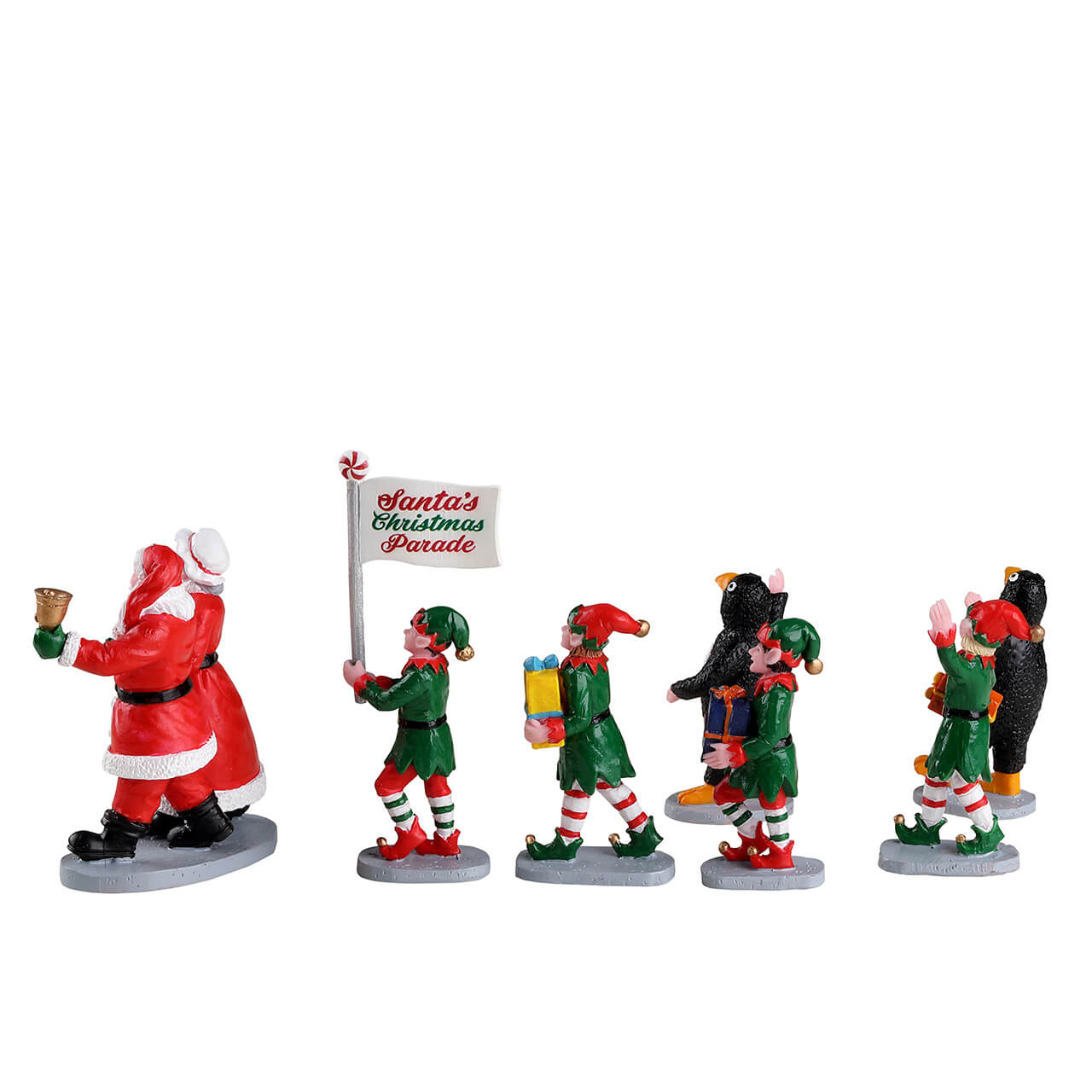 LEMAX Santa's Elf Parade, set of 7 #23592